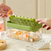 Square ice cube tray with flip-top lid, view 6 - MRSLM