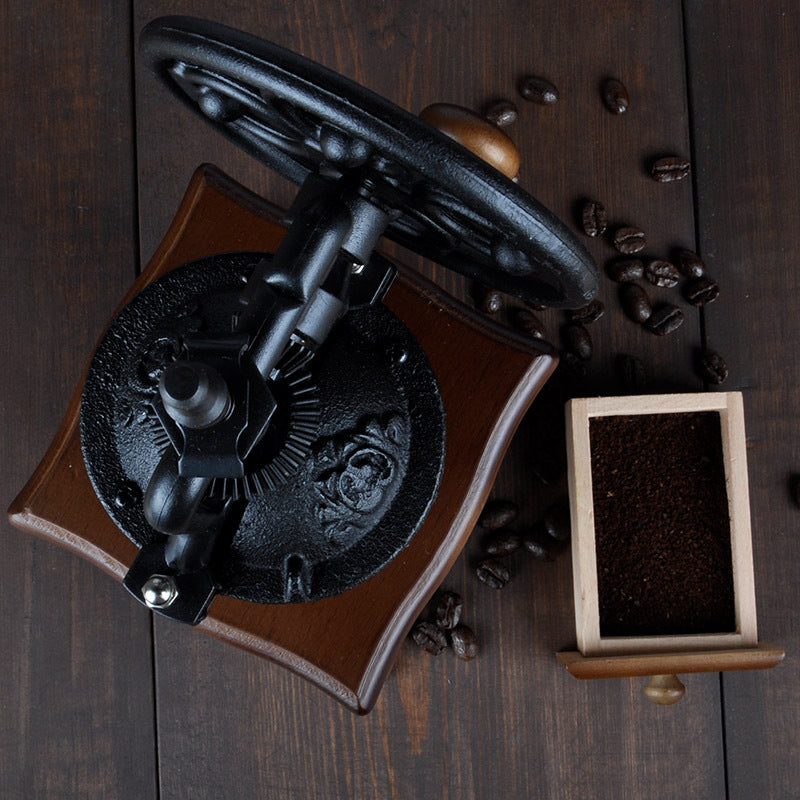 vintage manual coffee grinder, view 3 - MRSLM