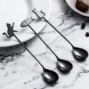 Cat stainless steel coffee spoon, view 18 - MRSLM