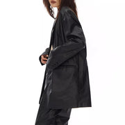 black PU leather jacket, view 4 - MRSLM