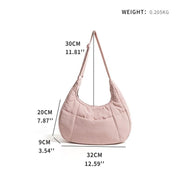 half moon puffer shoulder bag, view 13 - MRSLM