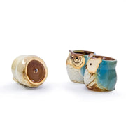 Mini owl ceramic planter, view 12 - MRSLM