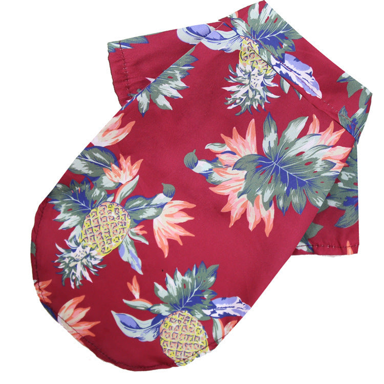 hawaiian summer breeze dog t-shirt, view 10 - MRSLM