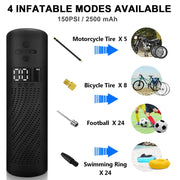 cordless 150 psi portable air compressor, view 6 - MRSLM