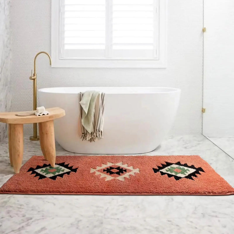 plush geometric area rug, view 6 - MRSLM