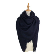 Faux cashmere oversized solid scarf - MRSLM