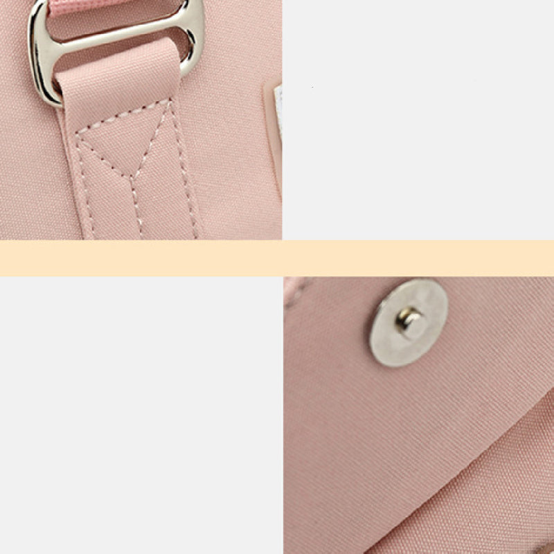 simple oxford cloth backpack, view 8 - MRSLM