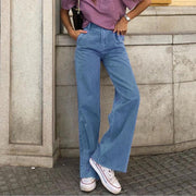Women's wide-leg flared loose jeans, view 5 - MRSLM