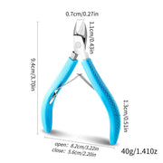 stainless steel cuticle scissors, view 4 - MRSLM