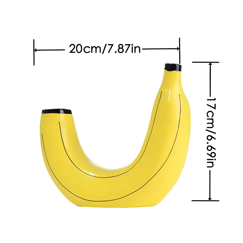 Resin banana flower vase, view 7 - MRSLM