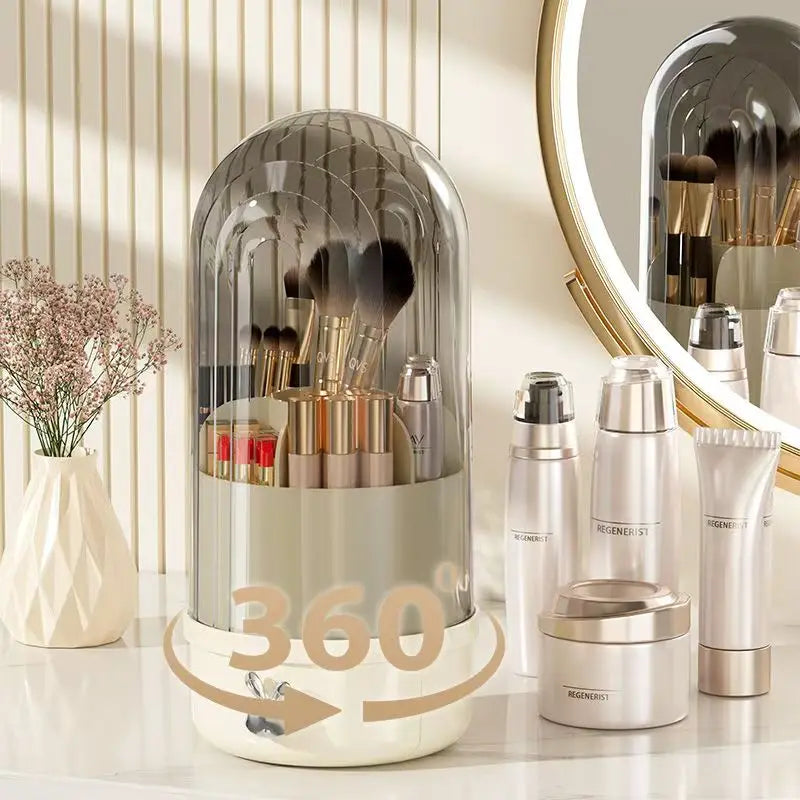 360 rotating makeup brush holder, view 8 - MRSLM