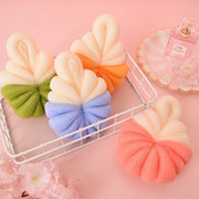 Cute pumpkin shaped bath sponge mesh balls, view 10 - MRSLM