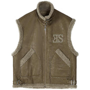 plush sleeveless vest, view 7 - MRSLM