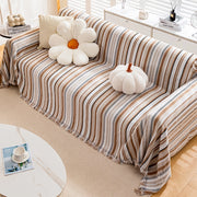 striped chenille sofa cover, view 3 - MRSLM