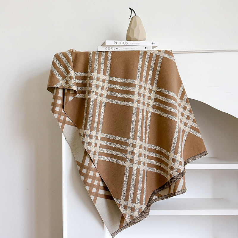 Cashmere-like tassel scarf, view 5 - MRSLM