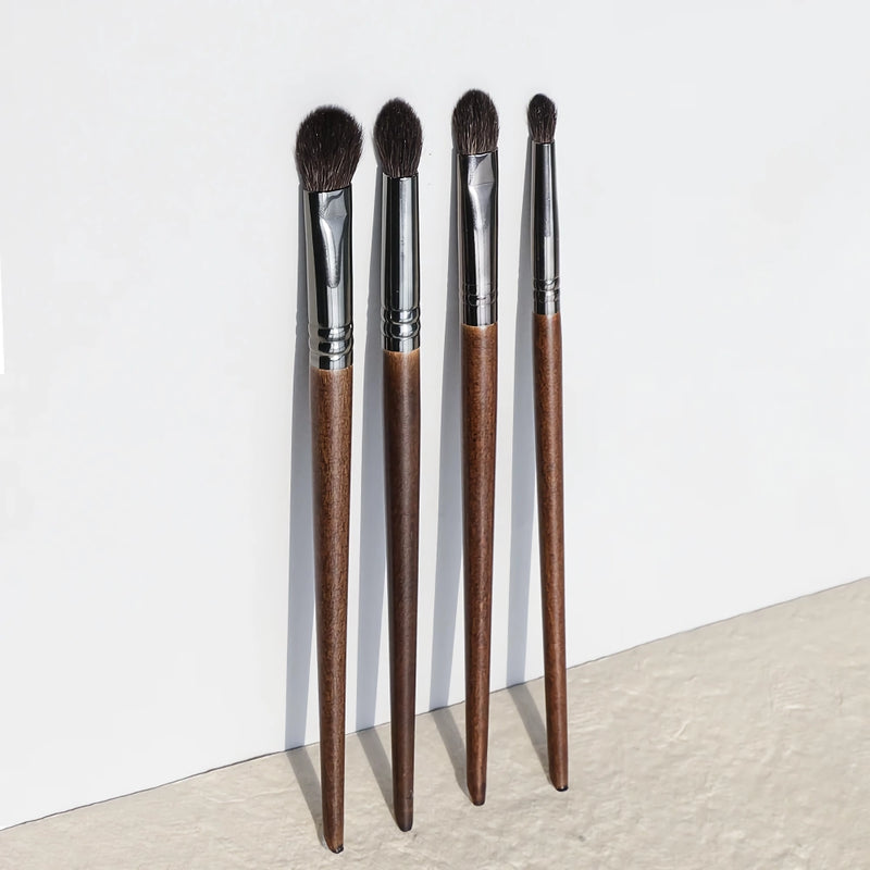 4pcs goat hair makeup brush set, view 4 - MRSLM