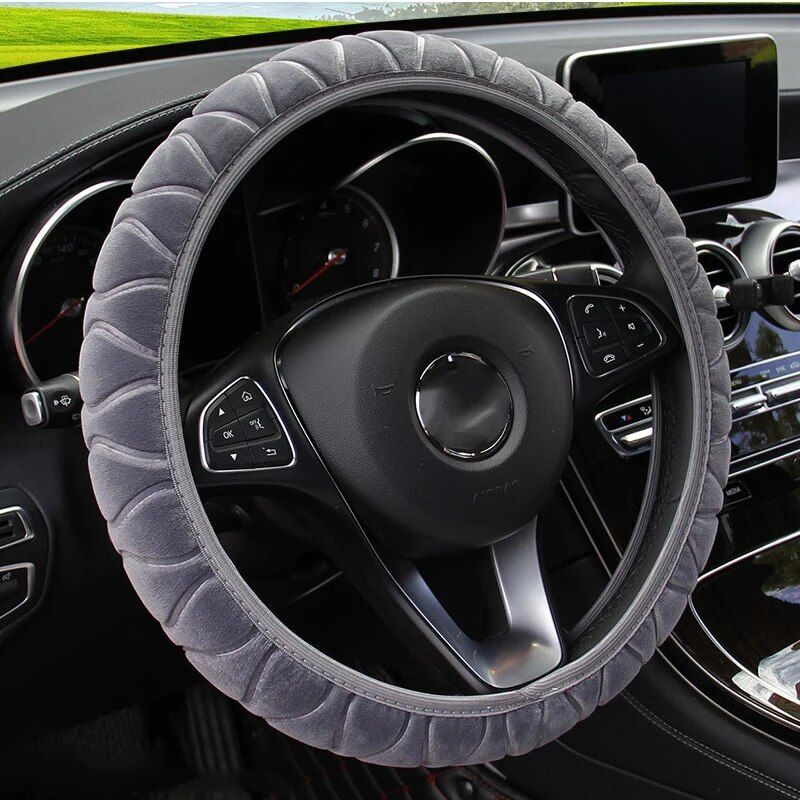 Soft Winter Warm Plush Car Steering Wheel Cover