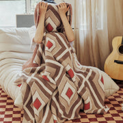 Endless colorful plaid blanket, view 6 - MRSLM