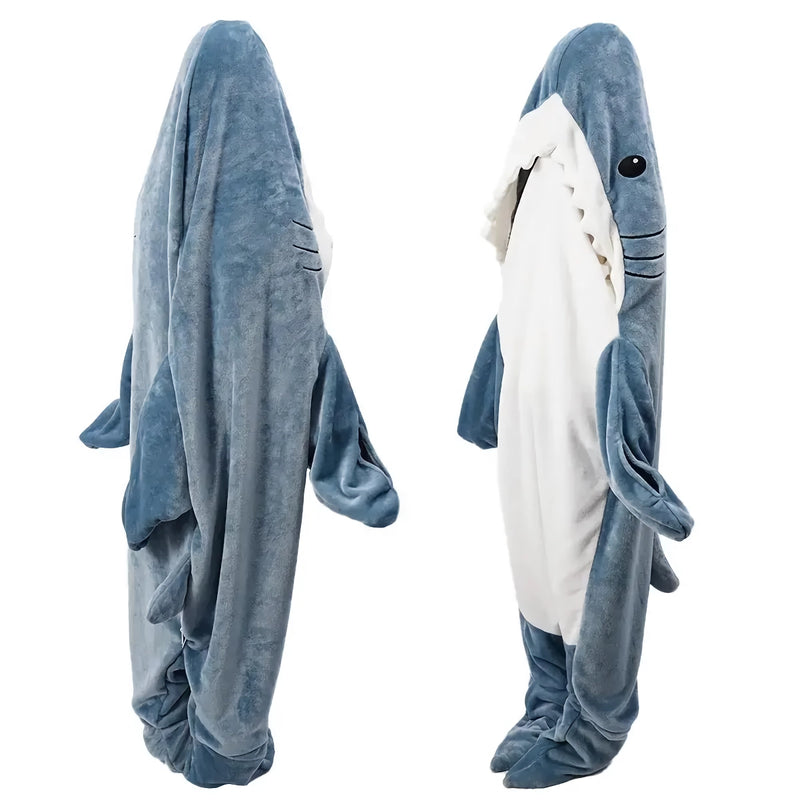 shark sleeping bag pajamas and shawl - MRSLM
