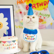 pet birthday bandana and hat set, view 4 - MRSLM