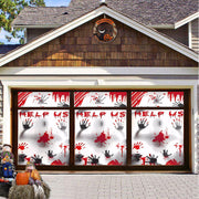Halloween garage door backdrop hanging cloth, view 10 - MRSLM