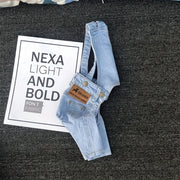 denim dog jacket, view 3 - MRSLM