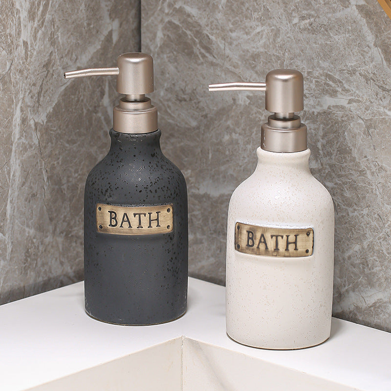 400ml vintage ceramic soap dispenser, view 5 - MRSLM
