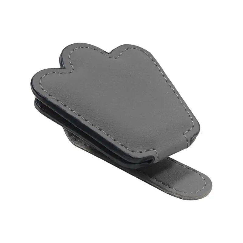 Multi-Functional Leather Car Visor Clip for Sunglasses and Cards