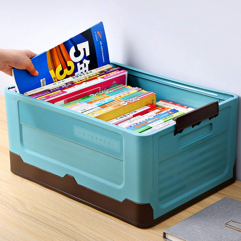 foldable storage organizer with lid, view 5 - MRSLM