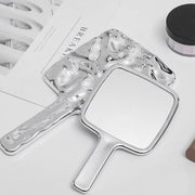 retro handheld makeup mirror, view 4 - MRSLM