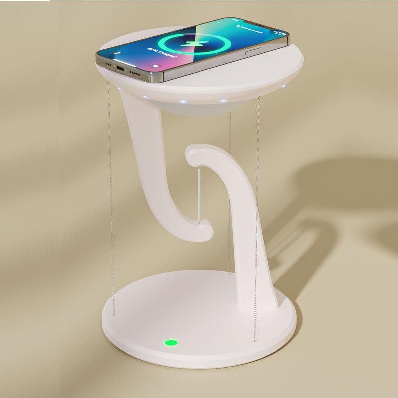 touch desk lamp with wireless phone charger, view 4 - MRSLM