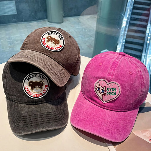 2 pack cartoon love baseball caps - MRSLM