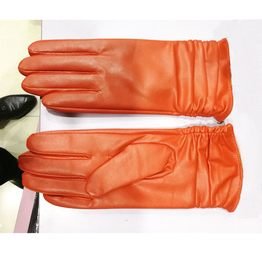 women's retro sheepskin riding gloves, view 2 - MRSLM