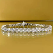 5mm high carbon diamond silver bracelet - MRSLM