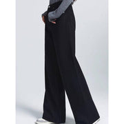 womens elegant black straight jeans, view 5 - MRSLM