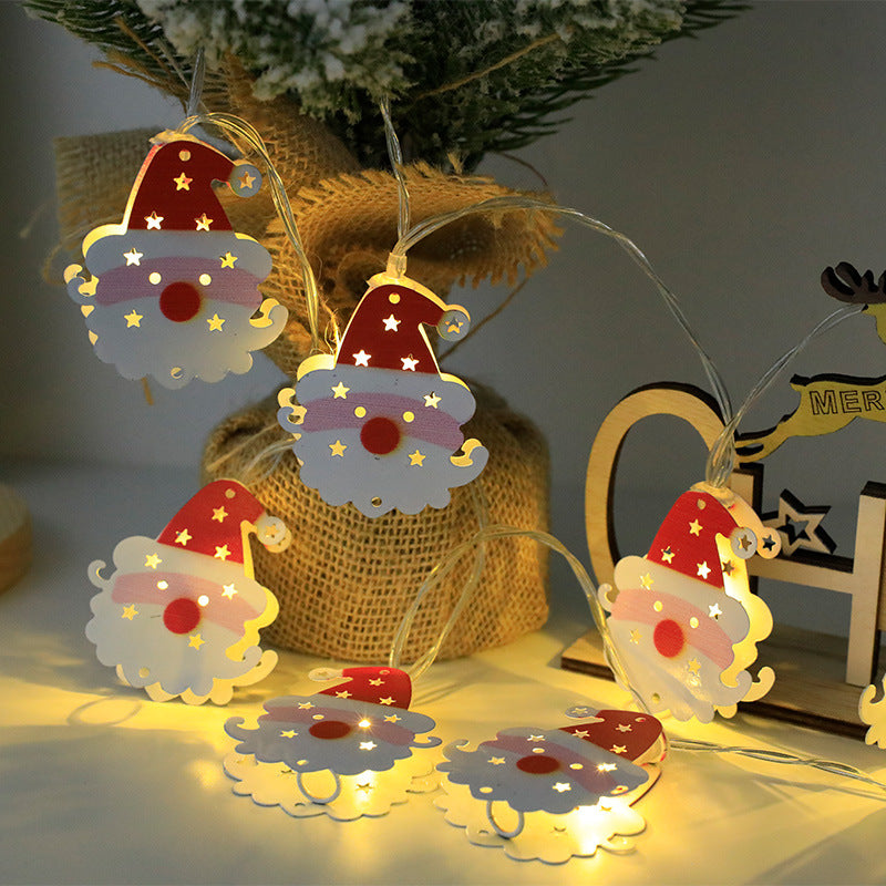 2023 Christmas LED Light String Santa Claus Elk Snowman Xmas Ornament String Light Christmas Decorations 2023 New Year Navidad Gift