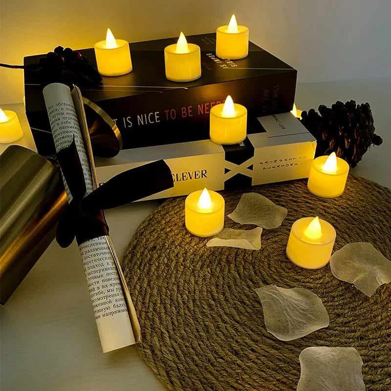 flameless LED tealight candles, view 7 - MRSLM