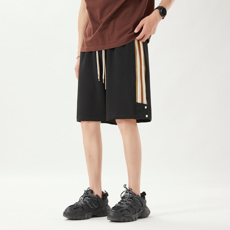 loose waffle cropped pants, view 4 - MRSLM