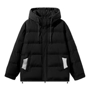 white duck down loose casual coat, view 6 - MRSLM