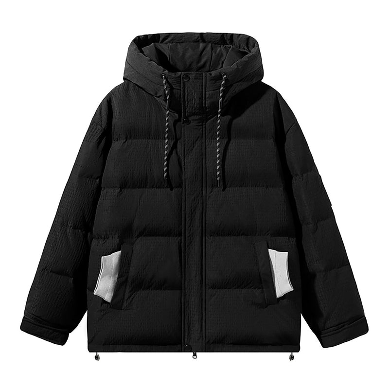white duck down loose casual coat, view 6 - MRSLM