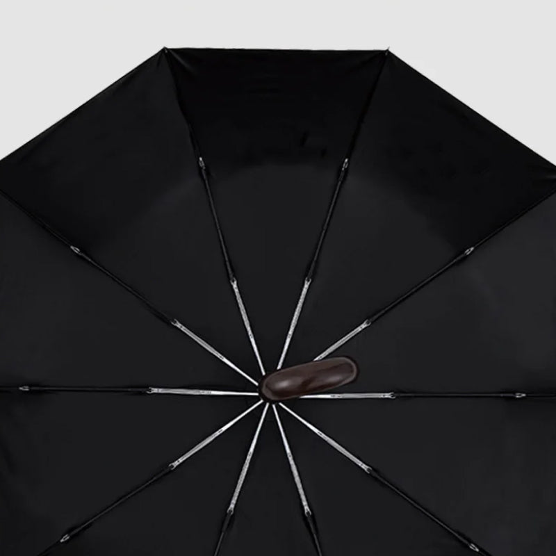 automatic wooden handle umbrella, view 7 - MRSLM