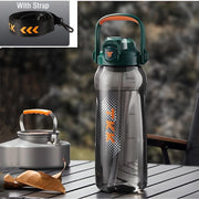 Tritan water bottle with straw, view 5 - MRSLM