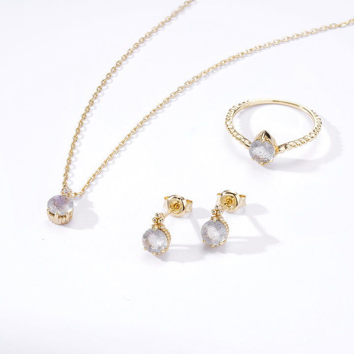 Light Luxury Silver Plated 14K Gold OL Versatile