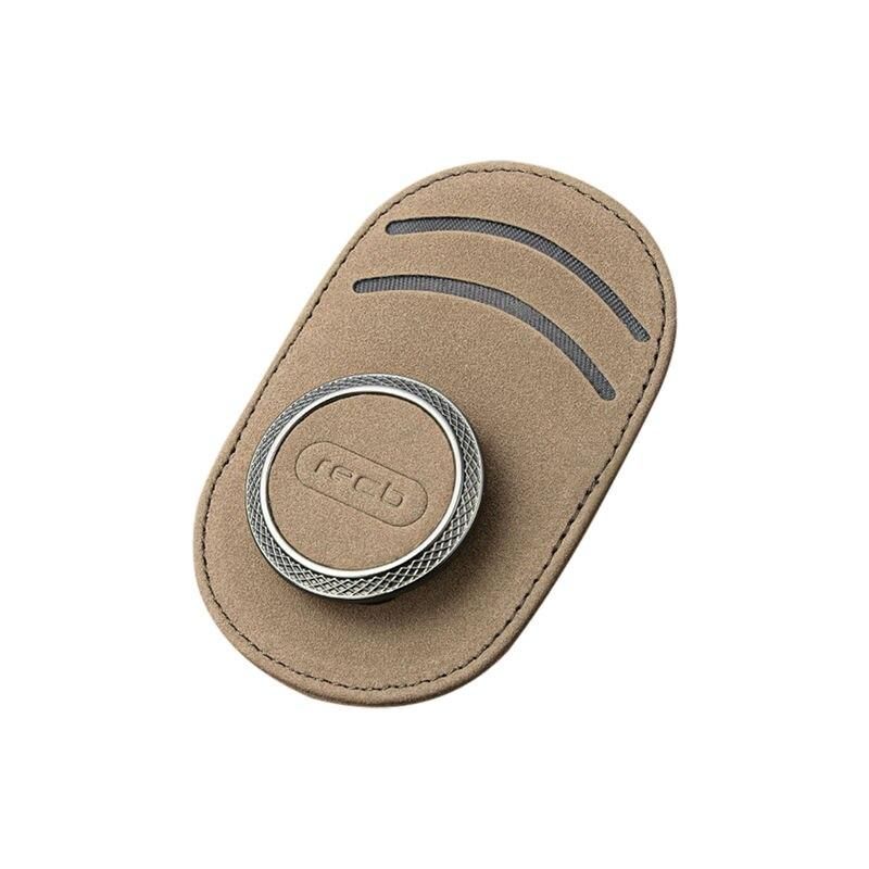 Universal PU Suede Car Visor Sunglasses Holder with Multi-Clip Function