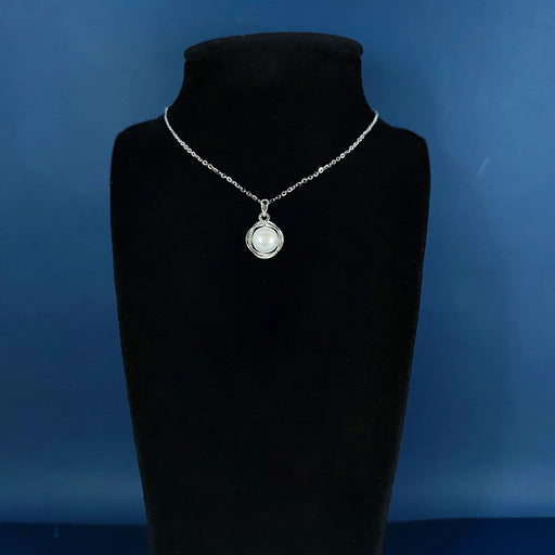 Freshwater pearl 925 silver pendant necklace - MRSLM