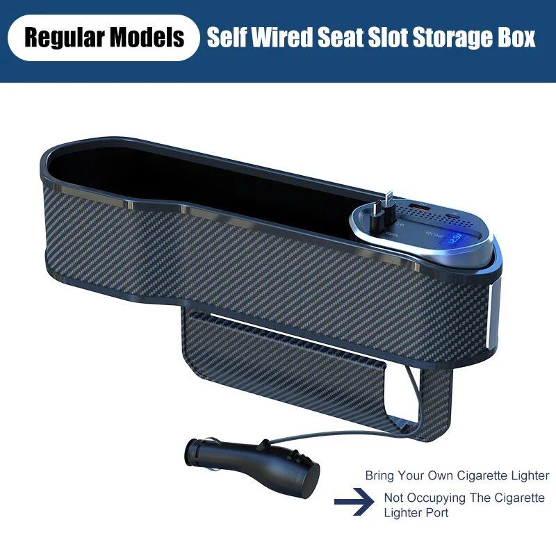 seat gap organizer with charging, view 3 - MRSLM