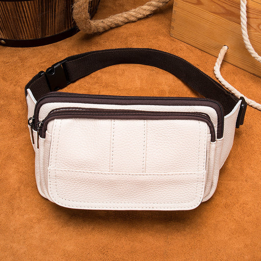 Men's cowhide crossbody waist bag - MRSLM