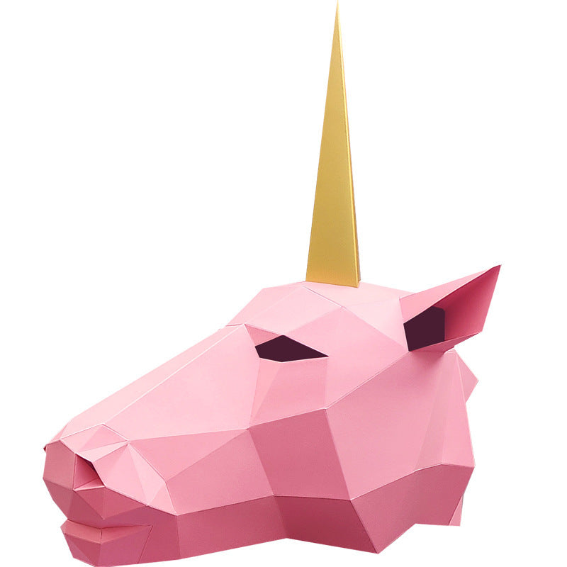 paper antelope headpiece craft kit, view 5 - MRSLM