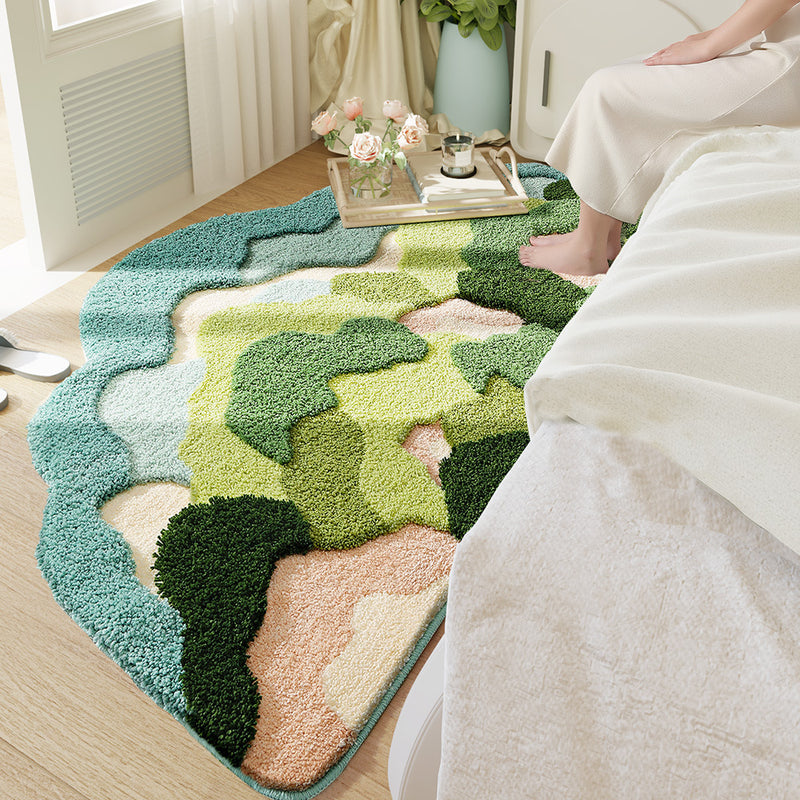 irregular mountain forest flocked carpet - MRSLM