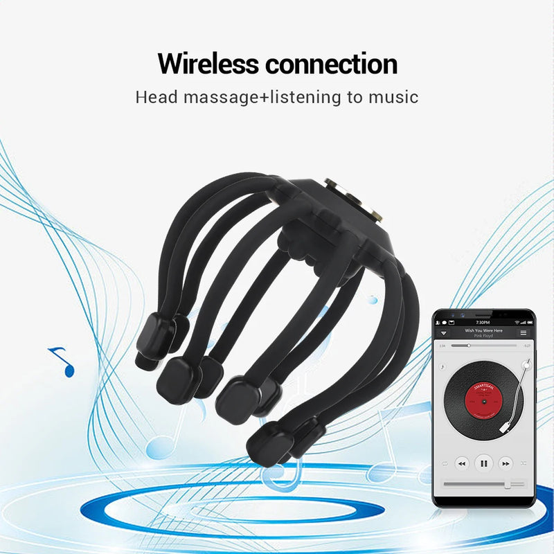 electric octopus head scalp massager, view 7 - MRSLM